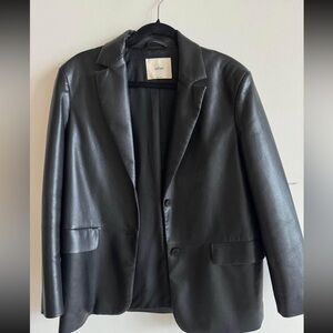 Wilfred leather blazer
